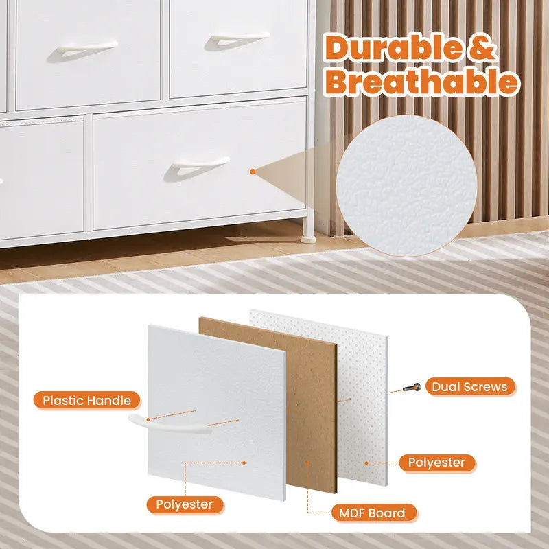 Bedroom storage cabinet with drawers