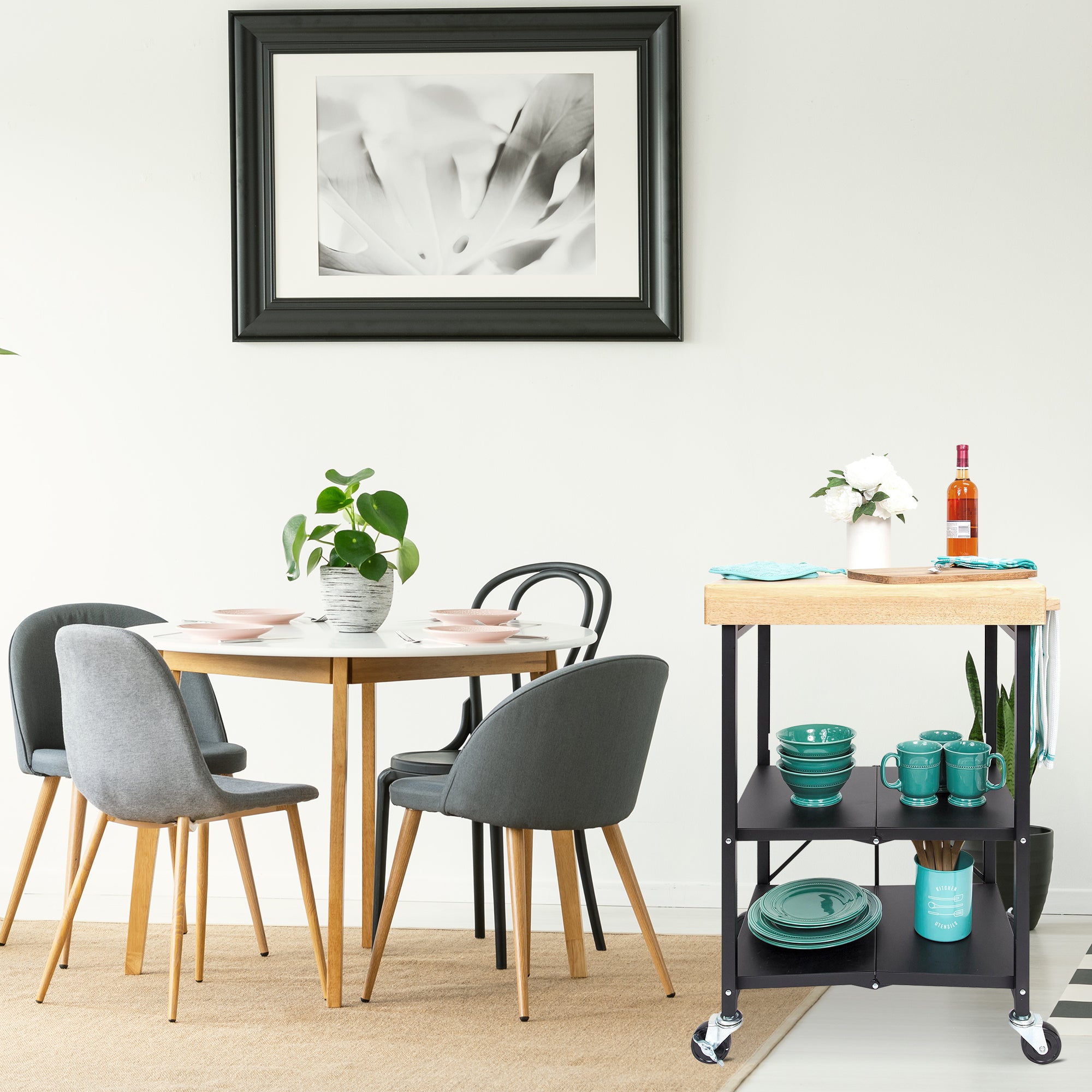 Foldable Kitchen Cart