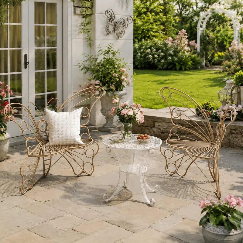 Outdoor Metal Butterfly Chairs: Millennial, Bohemian, and Rustic Styles