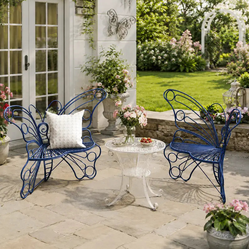 Outdoor Metal Butterfly Chairs: Millennial, Bohemian, and Rustic Styles