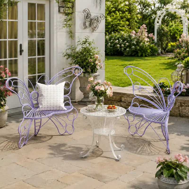Outdoor Metal Butterfly Chairs: Millennial, Bohemian, and Rustic Styles