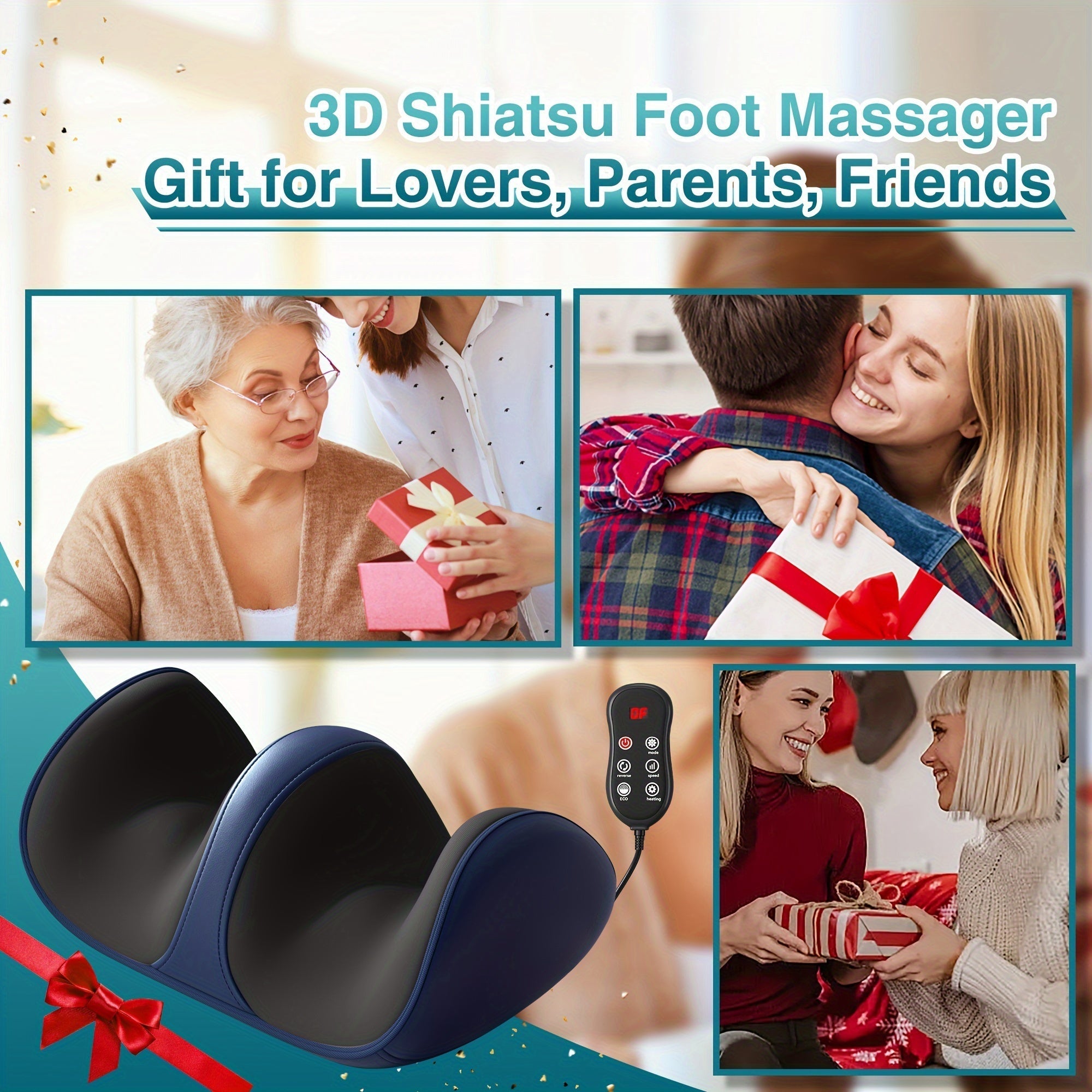 Cordless 3D Foot Massager with Heat Therapy